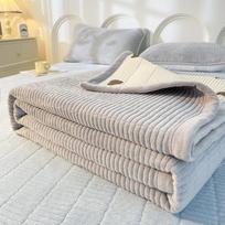 Žieminis storas pieno aksomo lovos užtiesalas, tatamio kilimėlis su medvilniniu Kang užvalkalu, neslystantis čiužinys, šilta koralinio aksomo paklodė 48*74cm 1pairs