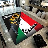 V-Vespa Moto Modernus Madingas Kilimas Svetainei Miegamajam Sofos Plotui Kilimai Virtuvės Durims Neslystantys Grindų Kilimėliai Alfombra Gimtadienio Dovana 40x60cm (16x24in) white
