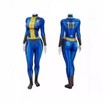 Žaidimas Fallout 4 Mėlynas kombinezonas Vaidmenų kostiumas Cosplay Karnavalo rinkinys Pieno šilkas Poliesteris S M L Xl Xxl Xxxl 110 120 130 140 150 Woman Blue,Adults 3XL blue