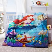 Undinėlės princesės Arielės namų tekstilė Koralinio vilnos pledai Geros kokybės paklodė patalynei kūdikiams, vaikams, mergaitėms Dovanos 30x40in blue