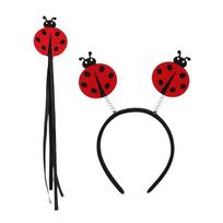 Lady Bugs Costume Accessories,Lady Bugs Costume Lady Bugs Glasses Lady Bugs Headband Fairys Wand for Halloween Dress up Cosplay red