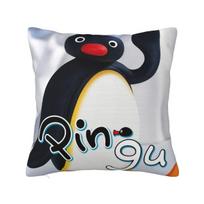 Noot Pingu Pagalvių užvalkalai Pingvinų animacinių filmukų pagalvėlių užvalkalai Naujoviškas užtrauktukas Dekoratyvinis pagalvės užvalkalas namams 18 x18 40cm x 40cm white