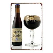Vintažinis belgiško alaus metalinis skardinis ženklas ORVAL Chimay Retro sienos dekoras virtuvei restoranui namams Meninis plakatas DUA 30x20cm