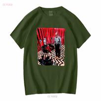 Twin Peaks T Shirt vintage Washed Unisex Breathable Stylish fashion Top For Everyday Wear Casual Versatile Comfortable Soft XL black