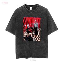 Twin Peaks T Shirt vintage Washed Unisex Breathable Stylish fashion Top For Everyday Wear Casual Versatile Comfortable Soft M black