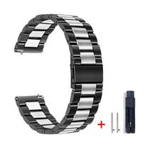 Nerūdijančio plieno metalinė apyrankė Garmin Forerunner 255 Music 55 245 645, tinklelio juosta Vivoactive 4/Venu 2 Plus Sq, laikrodžio apyrankė For Vivoactive 4 black
