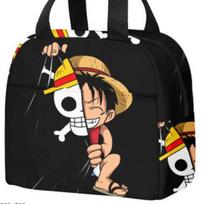 Anime One Piece Vaikų pietų krepšys Jūrinis Karalius Pradinės ir Vidurinės Mokyklos Mokiniai Šaldymo Maišelis Pikniko Krepšys Šilumos Izoliacija Rankinis Bento Krepšys Lunch bag black