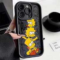 Mielas The S-Simpsons telefono dėklas iPhone 17 16e 16 15 14 13 12 11 Air Pro Max Mini XR XS X 7 8 6 6s Plus minkštos TPU galinės dalies dangtelis iPhone 15 Plus gray
