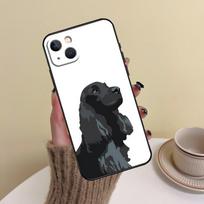 Cartoon Cocker Spaniel Phone Case For iPhone 16 Pro Max 14 13 12 11 15 17 Pro Max mini Plus 16e 17 Air Cover Funda iPhone 12 Pro white
