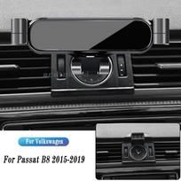 Automobilinis telefono laikiklis Volkswagen Passat B7 B8 B9 2011- Svorio navigacijos laikiklis GPS stovas Oro išleidimo angos spaustukas Atraminis laikiklis gray