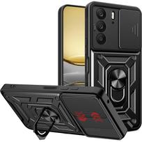 Stovelis Šarvuotas Telefono Dėklas Skirtas Realme P3 Lite P3 Ultra Dangtelis Objektyvo Apsauga Su Žiedu Magnetinis Laikiklis Coque Fundas realme P3 gray