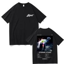 Rapper Lil Uzi Vert Eternal Atake Album Graphic T Shirt Unisex Women Hip Hop Casual Oversized T-shirt Male Vintage Trend Streetwear 4XL black