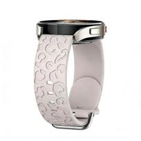 Dirželis Samsung Galaxy watch 8/7/6/5/4/classic/5 Pro Apyrankė Leopardas Graviruotas Silikoninis apyrankės correa Galaxy watch 7 Dirželis Galaxy 7 40mm 44mm white