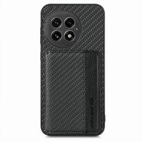 Odinis dėklas su RFID Oneplus 15 15R 5G, prabangus dangtelis, magnetinis kortelių laikiklis ant nugarėlės, Funda OnePlus 13 dėklas, One Plus 13R R15 Ace Oneplus15 Onepus Ace 5 juoda