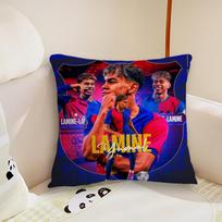 Futbolo LLamine YYamal pagalvės užvalkalas Pliušinis audinys Minkštas dvipusis spaudinys Sofos pagalvės užvalkalas Mesti pagalvės užvalkalai 40X40cm