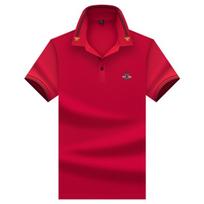 STORN Prekės ženklo Dizaino Kokybė Vyriški POLO marškinėliai Atvartas Bičių Siuvinėjimas Trumpomis Rankovėmis Nauji Vasariniai T-shirt Verslo Klasikiniai Mados Tendencija Vyriški Drabužiai XL&Pack of 1 raudona