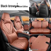 Tiggo 7 Visasezoninės pilnos apsaugos automobilio sėdynių užvalkalai - 26 modeliai For Tiggo 7, 26 Models, Five Seats brown