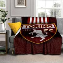 Torino FC herbo dizaino nešiojama antklodė/minkšta antklodė, patalynės antklodė, tinkama kelionėms, stovyklavimui, svetainėms, biurams, sofoms, gerbėjų dovanoms 75x90cm