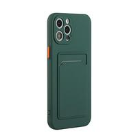 Kortelių dėklas, minkštas silikoninis telefono dėklas iPhone 15 14 11 13 12 Pro Max XS XR X SE 2 3 8 7 Plus, smūgiams atsparus saldainių piniginės dangtelis For iPhone X XS