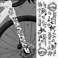 Animacinių Grafičių Dviračio Lipdukai Dviračio Rėmo Viršutiniam Vamzdžiui Pasidaryk Pats Atspindintys Vandeniui Atsparūs Dviračių Lipdukai Road Bikes Rėmo Lipdukas