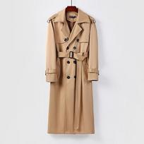 Vyriškas lietpaltis Rudeninis Korėjietiška versija Madingas Britiško stiliaus paltas Vyriškas Pavasario ir Rudens Gražus iki kelių lietpaltis Vyriškas Ilgas 8x146 chest beige