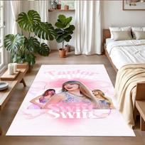 Taylor Swift Print Crystal Velvet Plush Rug Anti?Slip Wear?Resistant Floor Carpet For Indoor Household Home Decoration 40cmx60cm