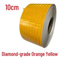 10CM pločio atspindinti naktinio eismo įspėjamoji juosta greitkeliui ir apsauginiam atitvarui 10cm Yellow - 3m yellow
