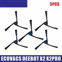For Ecovacs Deebot X2 / X2 Pro Omni Robot Vacuum Cleaner Accessories Roller Main Side Brush Cover Filter Mop Dust Bag Side Brush*5 black