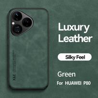 Retro Magnetic Leather Case For Huawei Pura 80 Pro Ultra Pura80Pro Ultra Shockproof Silicone Soft Case Cover Huawei Pura 80 Ultra žalia