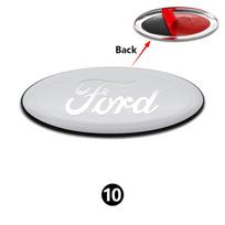 14,5 cm aliuminio automobilio priekinių grotelių emblema, galinių durelių logotipo ženklelis Ford Fiesta Focus 2 3 Mondeo Edge Ranger Fusion S-MAX Transit white