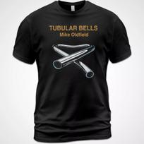 Cotton T-Shirt Mike Oldfield Tubular Bells Album Tee Kevin Ayers David Bedfor... S black