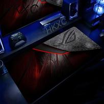 XXL Large Gaming Gamer Cool Black Asus Rog Mouse Pad Keyboard Non-slip Seamed Edge Mousepads Laptop Tablet Mat Mini PC Playmat 40cmx90cm