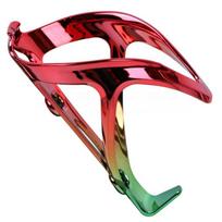 Ultra-Lightweight Bicycle Water Bottle Cage ODI PC1 Vacuum Coated Camo Cycling Accessory Road MTB Red-Green Gradient, 1pc