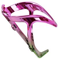 Ultra-Lightweight Bicycle Water Bottle Cage ODI PC1 Vacuum Coated Camo Cycling Accessory Road MTB Pink-Green Gradient, 1pc