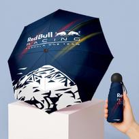 Red Bull Racing spausdintas 5?Sulankstomas mini skėtis 8?Šonkaulėtas Vėjui Atsparus Kompaktiškas Skėtis Moterims Kišeninis
