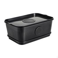 Dubia Tarakonų Veisimo Dėžutė, Nešiojama Varliagyvių Maitinimo Dėžutė, Sukraunamas Gyvenamasis Tūnelis Ruda 0.2kg Black 22x15x10cm gray