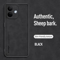 Skirta Redmi Note 17 Pro Max PU Odos Smūgiams Atsparus Matinis Dėklas Skirta XIAOMI Redmi Note 17 17Pro Max Minkštas Rėmelis Objektyvo Apsauginis Dangtelis Redmi Note 17Pro Max juoda