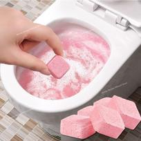 Tualeto valymo putojančios tabletės Tualeto kalkių šalinimo valiklis Greitai pašalina šlapimo dėmes Purvą Deodorantas Tualeto valymo priemonės rožinė