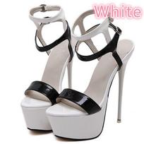 Vakarėlio suknelė Vestuviniai Batai Moteriški Sexy Platform Aukštakulniai Stiletto Pumps Vasariniai Sandalai 41 balta