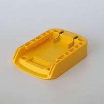 Nešiojamo akumuliatoriaus jungties laikiklio pagrindas, skirtas Makita/DeWalt/WORX/Milwaukee 18V ličio baterijai Yellow for DeWalt