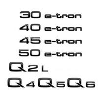 Automobilio logotipas Raidės Ženklelio emblemos Simboliai Lipdukas Lipdukas, skirtas Q2 Q2L Q3 Q3L Q4 Q5 Q6 Q7 Q8 30 35 40 45 55 e-tron 45etron 50etron Q2 juoda