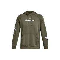Under Armour Rival Letter Print Fleece Training Hoodie Men hoodies Green 1379760-390 XXL gray