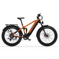 Dukawey Silvertip8 Visureigis Elektrinis Dviratis 1000W, 52V 20Ah, 26” Storos Padangos, Hidrauliniai Diskiniai Stabdžiai, IP54 Vandeniui Atsparus E-Kalnų Dviratis 52V 1000W 20Ah oranžinė