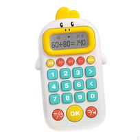 Elektroninis matematikos žaidimas Švietimo žaislas Mokymosi priemonė Mokymo priemonės Nešiojamas skaičiuotuvas balta