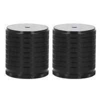 2 vnt. Stalo kojų paaukštinimai Sofos Kėdės Baldų Kojų Atramos 43 75mm Reguliuojamas Aukštis Glossy Black