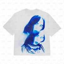 Billie Eilish „Hit Me Hard and Soft“ to paties stiliaus 3D spausdinti marškinėliai vyrams ir moterims, madingi popmuzikos ir hiphopo marškinėliai, gangsterių stiliaus viršūnės 2XL white