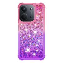 Skirta Xiaomi Redmi 15C dėklas Redmi15C Blizgučiai Greitas Smėlis Dinamiškas Skystis Telefono Dėklas ant Skirta Funda Xiaomi Redmi 15c 4G 5G Dangtelis Coque Redmi 15C 171mm pink