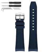 Silicone Strap Watch Band for Swatch X Blancpain Fifty Fathoms Sport Waterproof Replace Bracelet for Ocean of Storms 22mm Men 22mm black