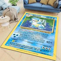 Pokémon kortelės Pikachu Charizard Squirtle spausdintas kilimas svetainei miegamajam sofos dekoravimui namų zona neslystanti kilimėlis žaidimų kilimėliai 40cm x 60cm