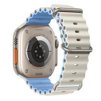 Vandenyno dirželis apple watch ultra 3 2 Juosta 49mm 44mm 40mm 45mm 41mm 42mm silikoninė correa apyrankė iWatch series 7 6 se 8 9 10 11 S10-46 42 44 45 49mm gray